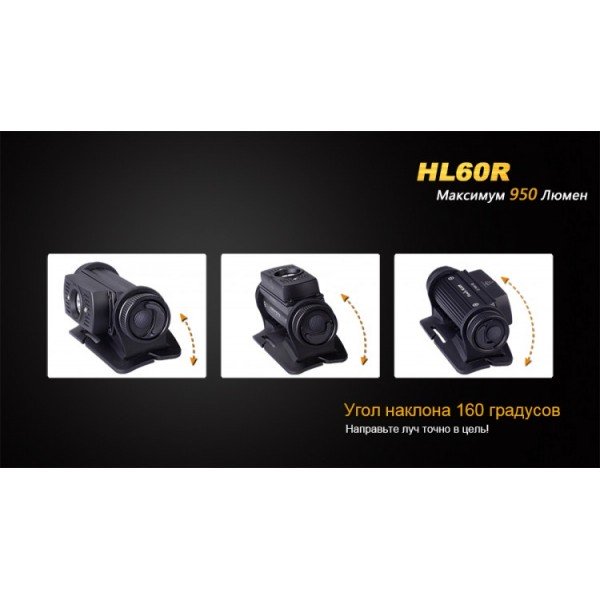 Фонарь Fenix HL60R + аккумулятор и зарядка  + Подарок тактический рюкзак!