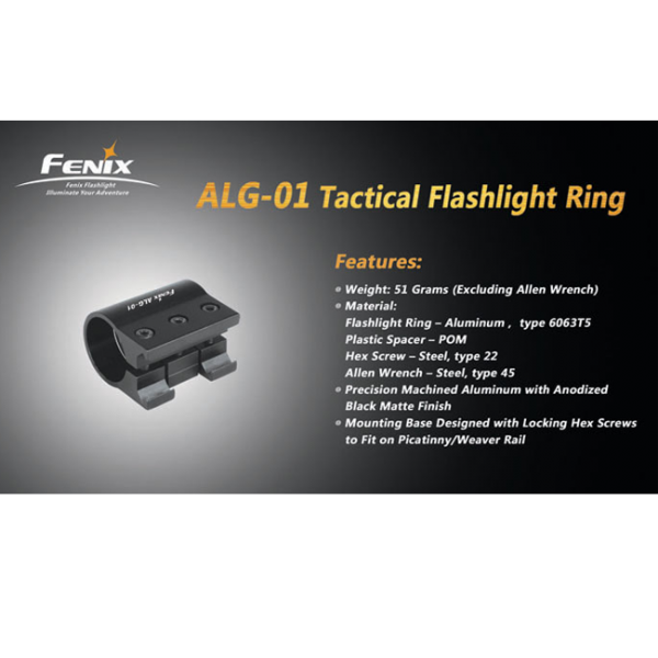 Крепление для фонарей на планку Пикатин Fenix ​​ALG-01