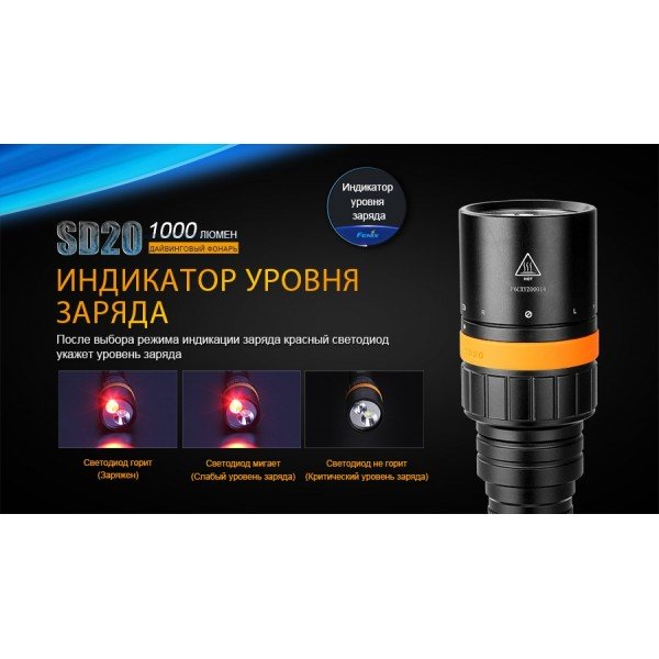 Ліхтар для дайвінгу Fenix SD20