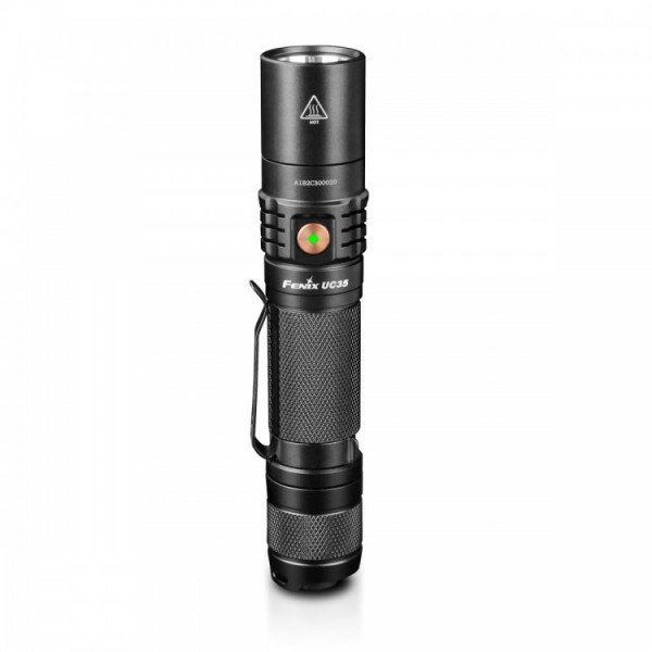 Ліхтар Fenix UC35 V2.0 + акумулятор. Fenix 3400 мАг, USB-кабель