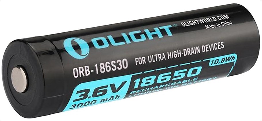 Акумулятор 18650 HDC Olight 3.6V (3000mAh 10.8 Wh 15A) захищений