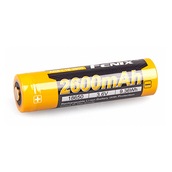 Акумулятор 18650 Fenix ARB-L18-2600 (2600 mAh), захищений