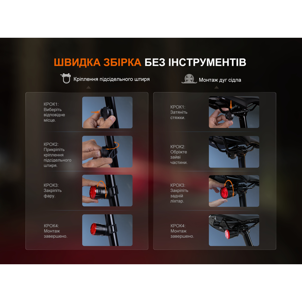 Велофара задняя Fenix ​​BC06R