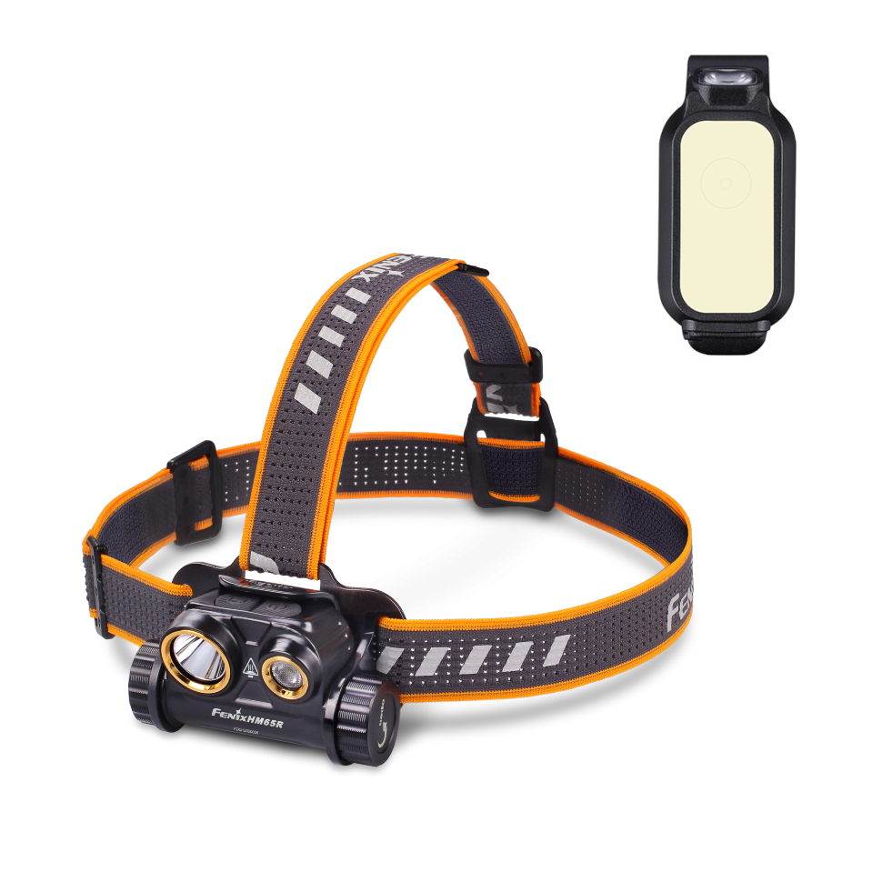 Фонарь налобный Fenix ​​HM65R + Фонарь универсальный Fenix ​​E-LITE 