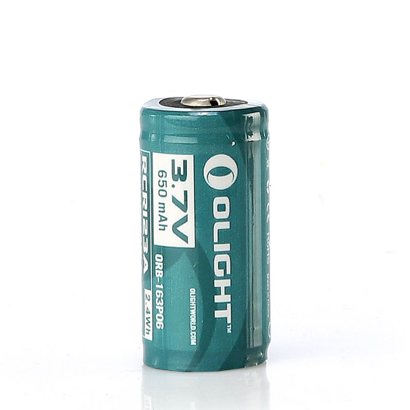Акумулятор Olight RCR123, 16340 650 mAh, захищений